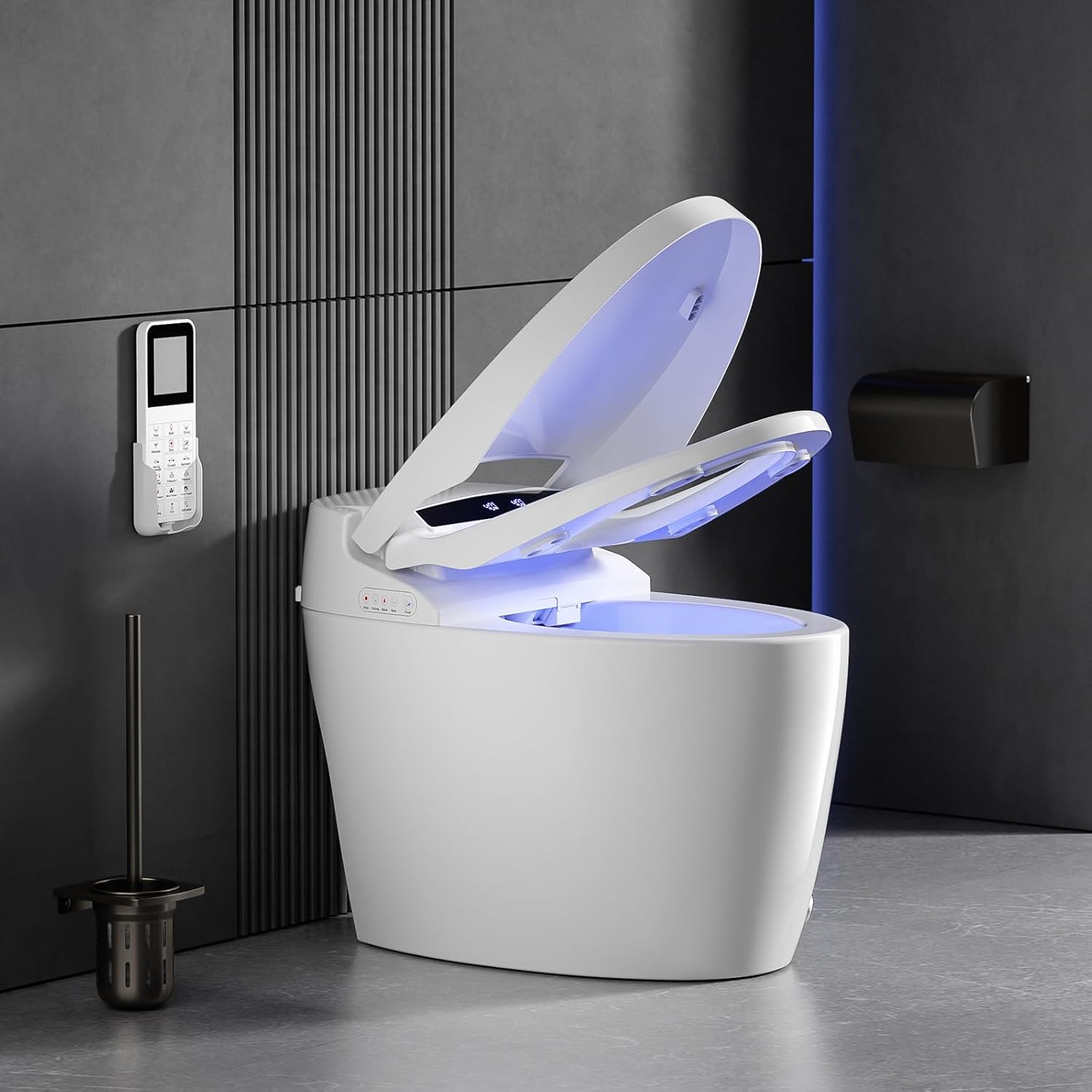 B0CP1MGHNC - Luxury Smart Toilet with Bidet Built In,Tankless Bidet Toilet with