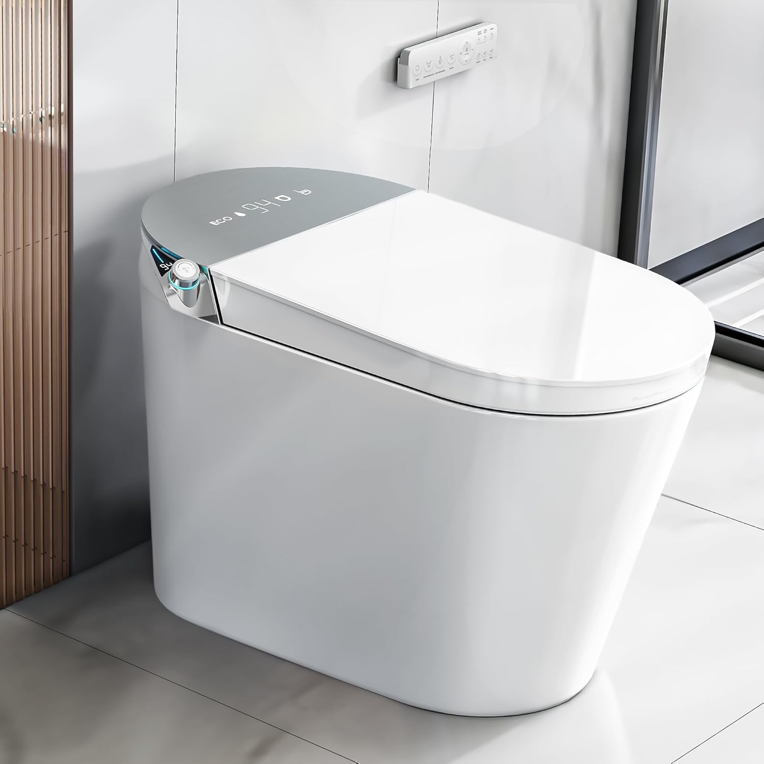 B0DL3S6924 - Tankless Smart Toilet with Bidet Built In, Heated Seat, Warm