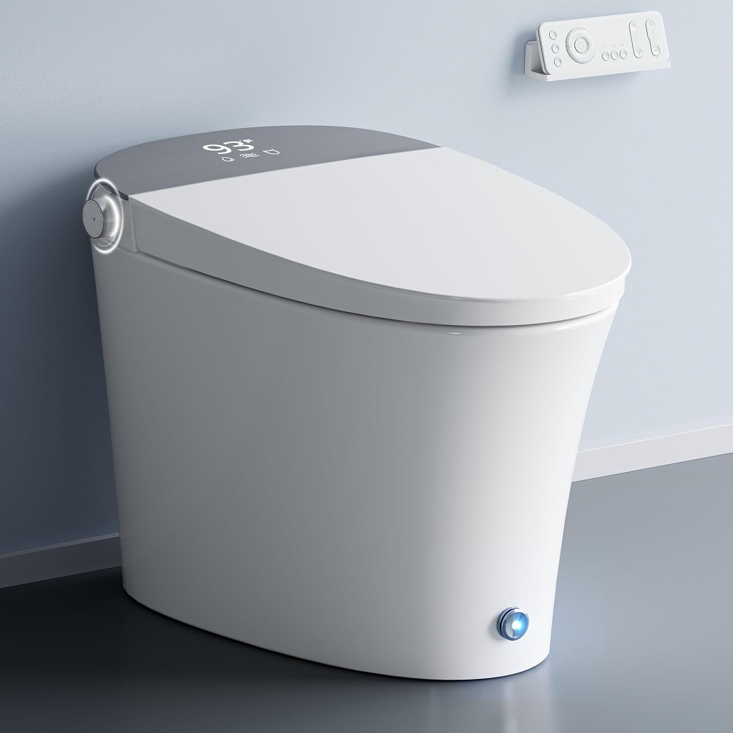 B0DCNSF76C - Smart Bidet Toilet with Auto Open/Close Lid, Touchless Auto Flush,