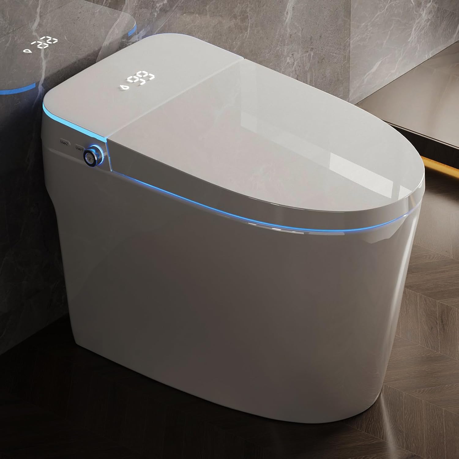 B0DDNKSN3Z - Smart Toilet with Bidet Built In- Automatic Tankless Toilet With
