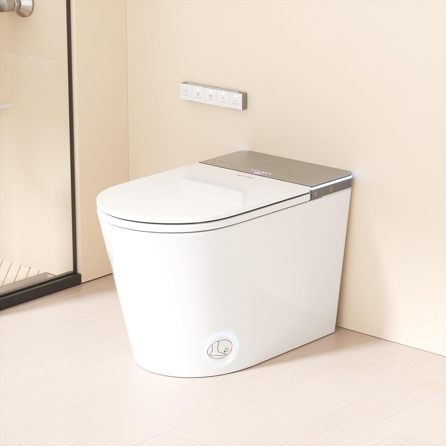 B0DJ8J9ZHG - Smart Toilet with Bidet Built in,One Piece Bidet Toilet,Japanese Toilet