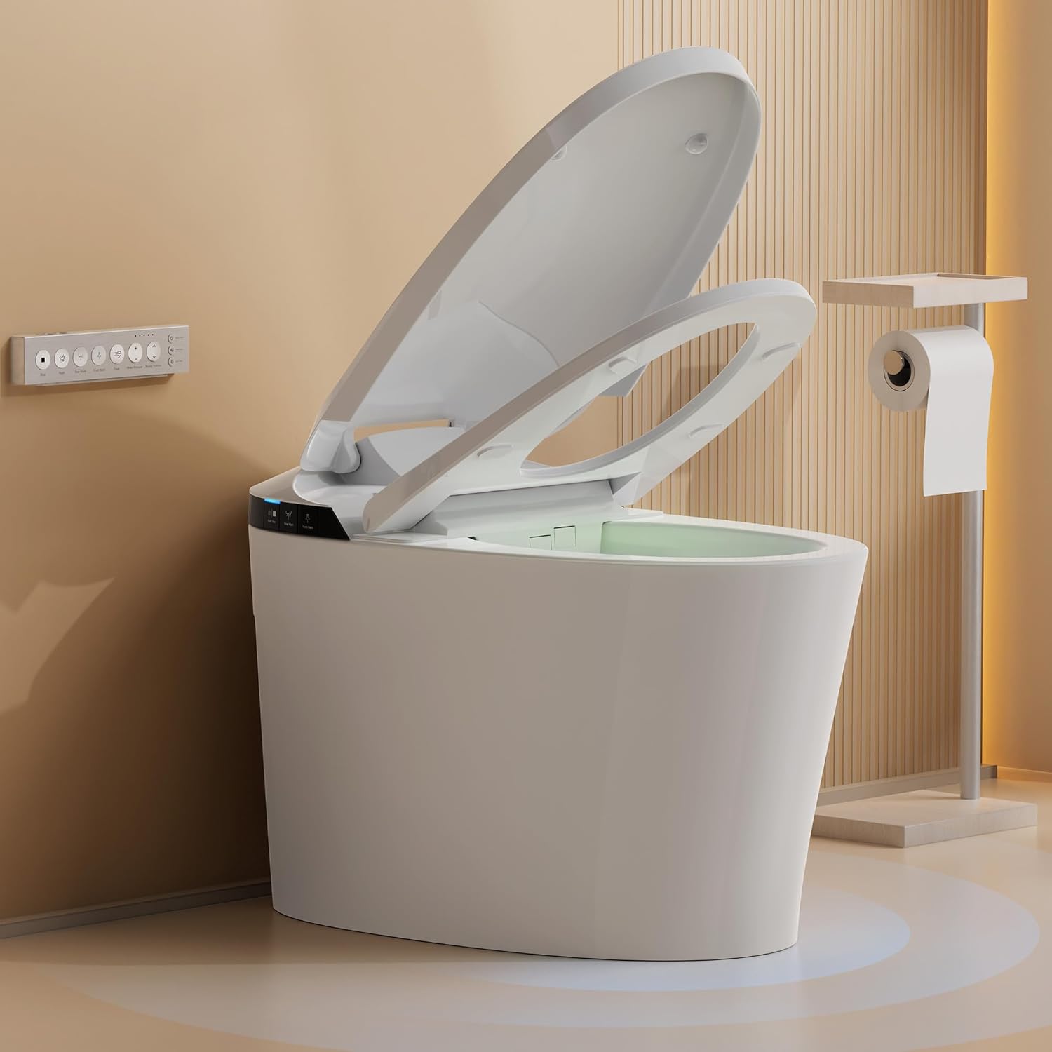 B0DPMR9J15 - Smart Toilet Auto/Open Close Lid with Booster Pump, Auto Powerful