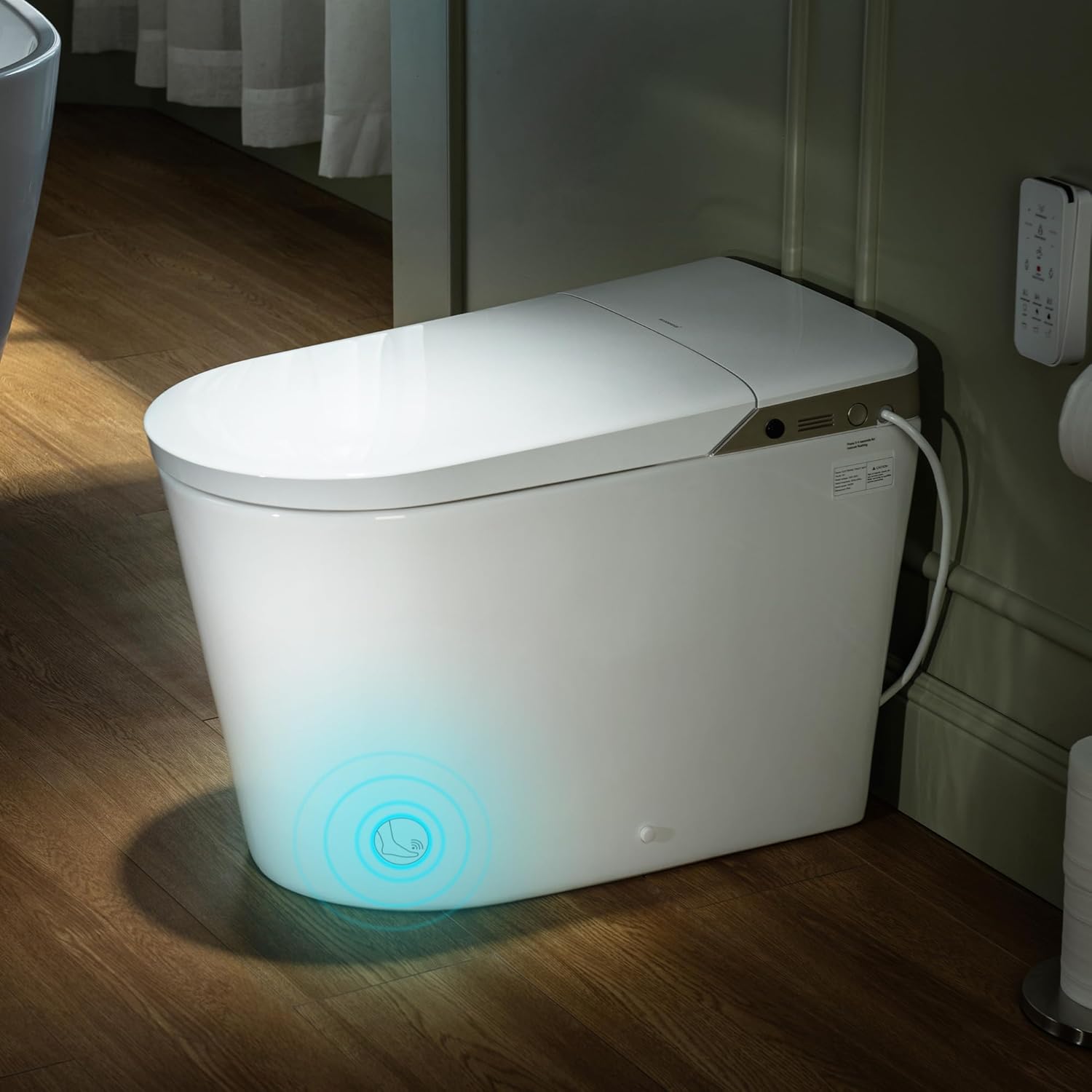 B0DPPJXGFJ - WOODBRIDGE Smart Bidet Toilet, Auto Open & Close, Foot Sensor,