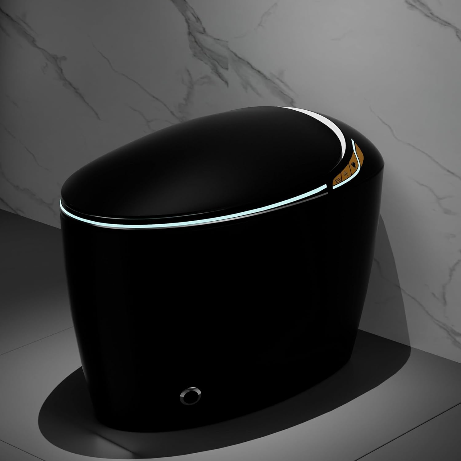 B0DT6F919Y - Smart Toilet with Bidet Built In, LED, Heated Seat, Warm