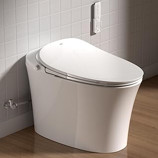 B0DQBKQV19 - R&T C2 Smart Toilet with Tank, One-Piece Bidet Toilet, Blackout Flush, Auto Open & Flush,