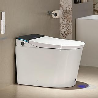 B0FCMMYWCV - CANEST Smart Toilet with Bidet Built in, Foam Dispenser, 1000g MaP Flushing, Full-Area Seat Sensor,